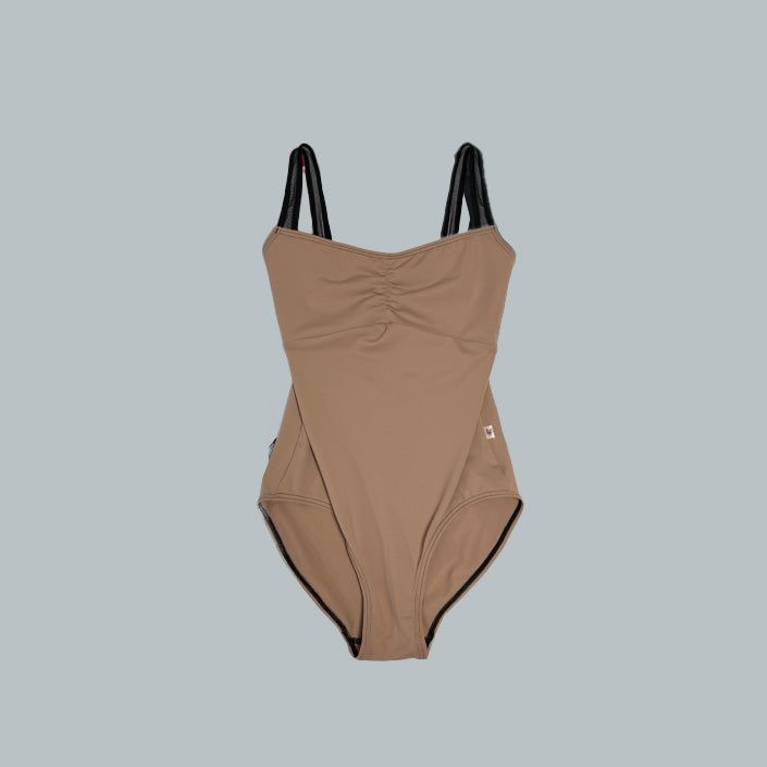 女童驼色芭蕾舞连体衣(192397754/Developpe/CAMEL ×（MS）BLACK)