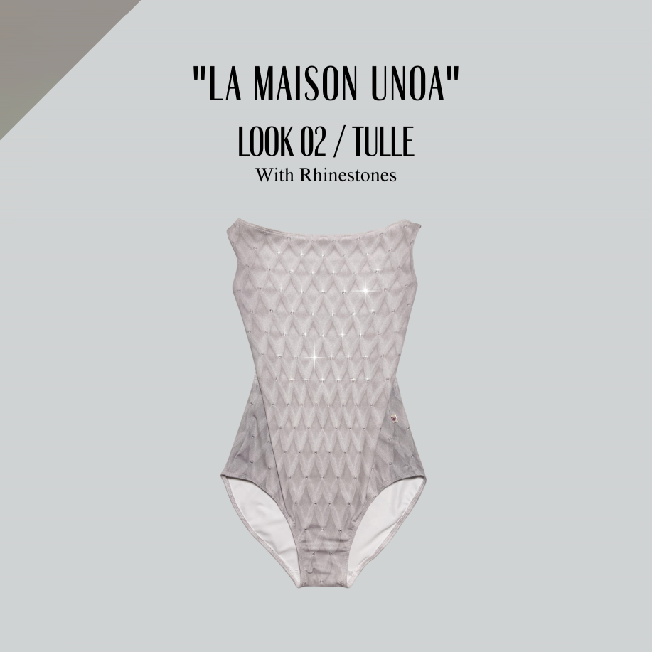 女童白色芭蕾舞连体衣(192664639/Degage/La Maison unoa-Look 02/Tulle)