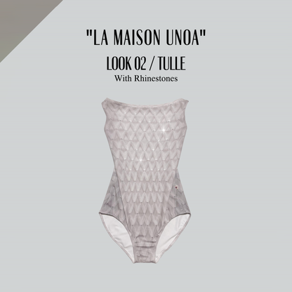 女童白色芭蕾舞连体衣(192664639/Degage/La Maison unoa-Look 02/Tulle)
