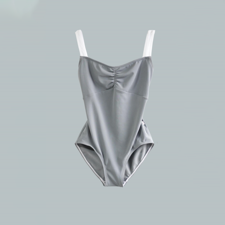 女童灰色芭蕾舞连体衣(193962507/Developpe/CHARCOAL GRAY ×（MS）BLACK)