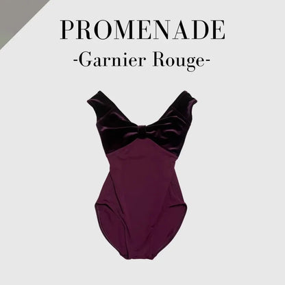 女童酒红色芭蕾舞连体衣(194152369/Promenade/Garnier Rouge)