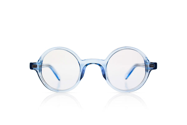 'Harry' Transparent Blue Sunglasses