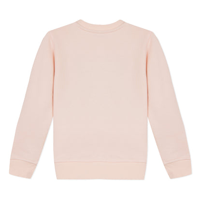 Girls Pink Tiger Cotton Sweatshirt