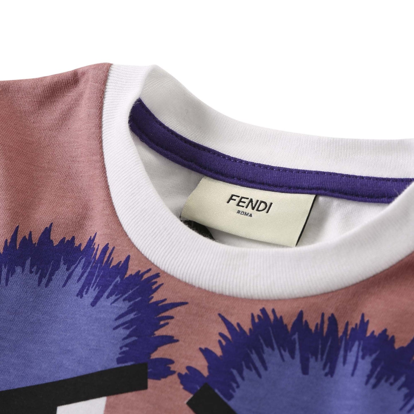 Girls Multicolor Monster Printed Cotton Dress