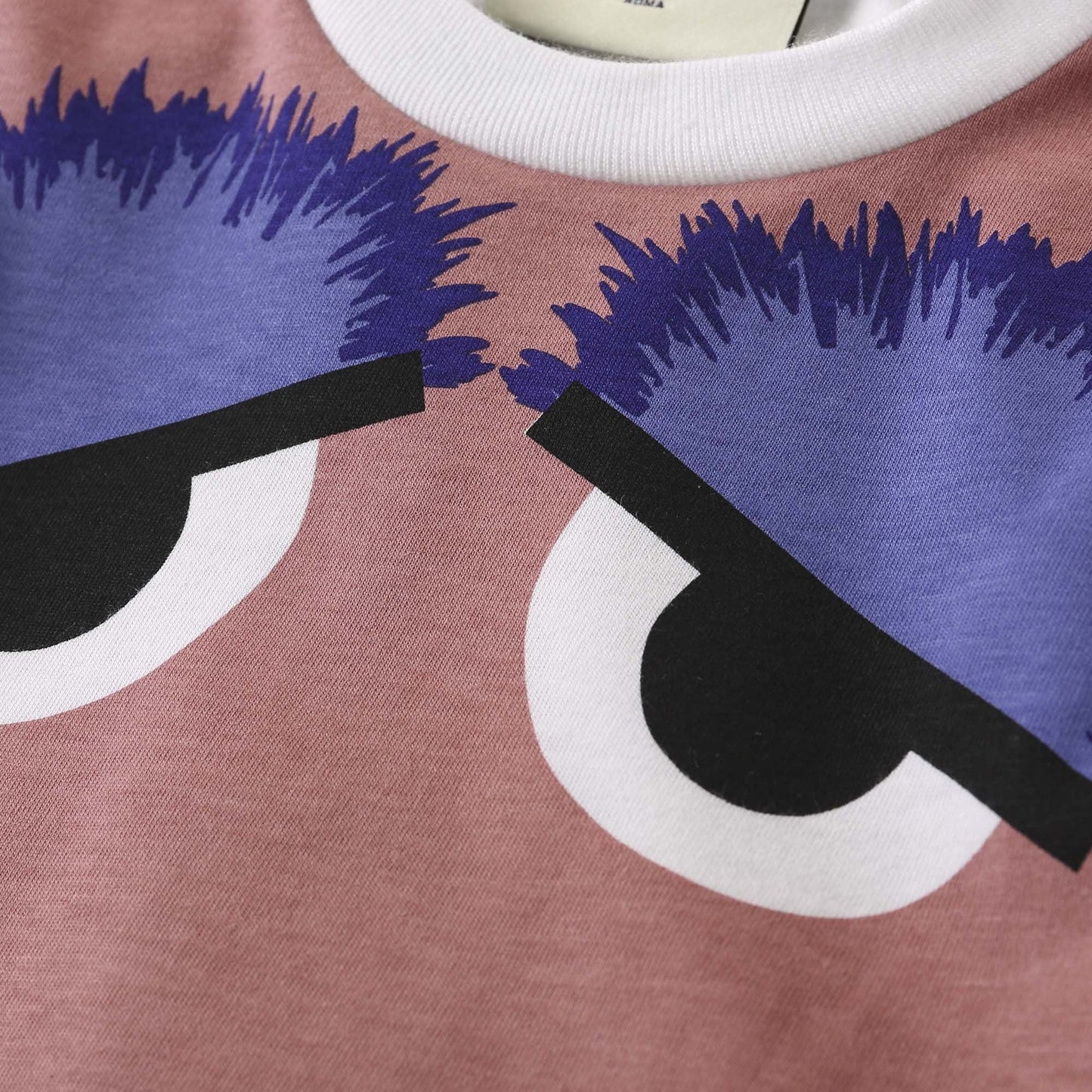 Girls Multicolor Monster Printed Cotton Dress
