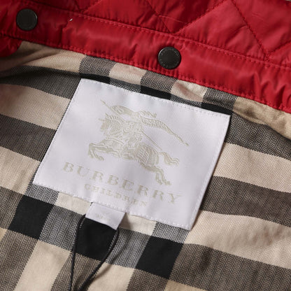 Baby Red Quilted Jacket