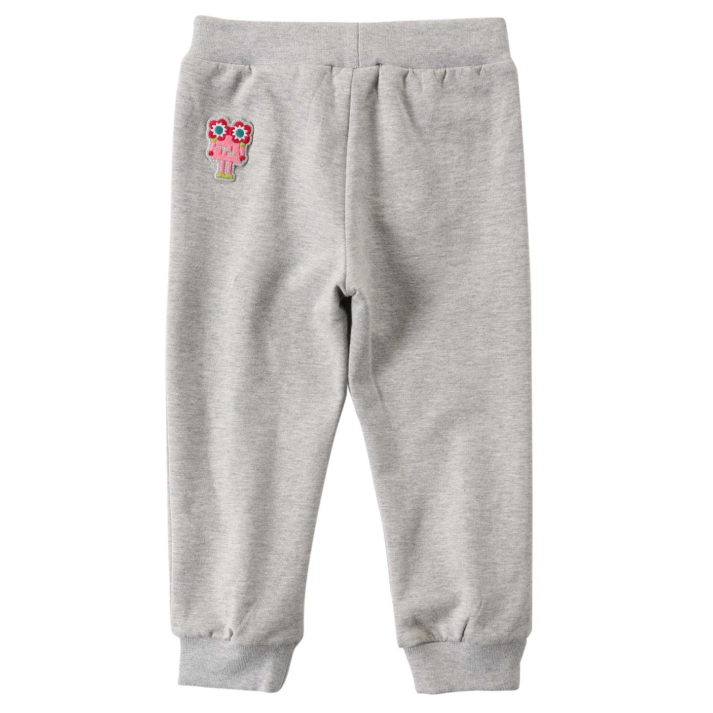 Baby Girls Light Grey Cotton Trouser