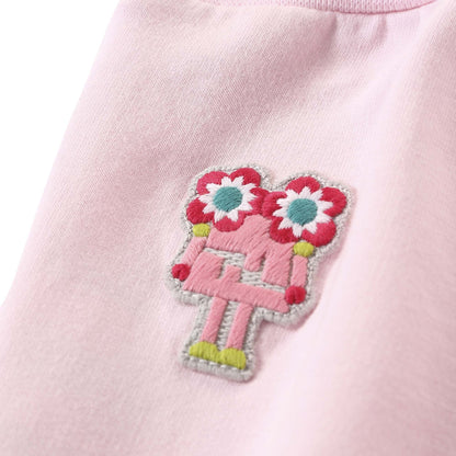 Baby Girls Light Pink Cotton Trouser