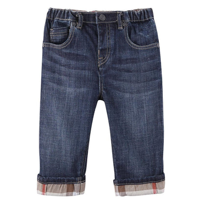 Baby Boys Blue Relaxed Slim Fit Jeans