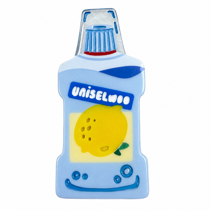 蓝色"漱口水"发夹