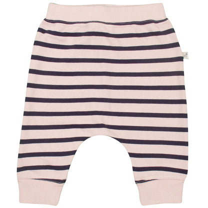 Pudding Baby White Trousers With Blue Stripe