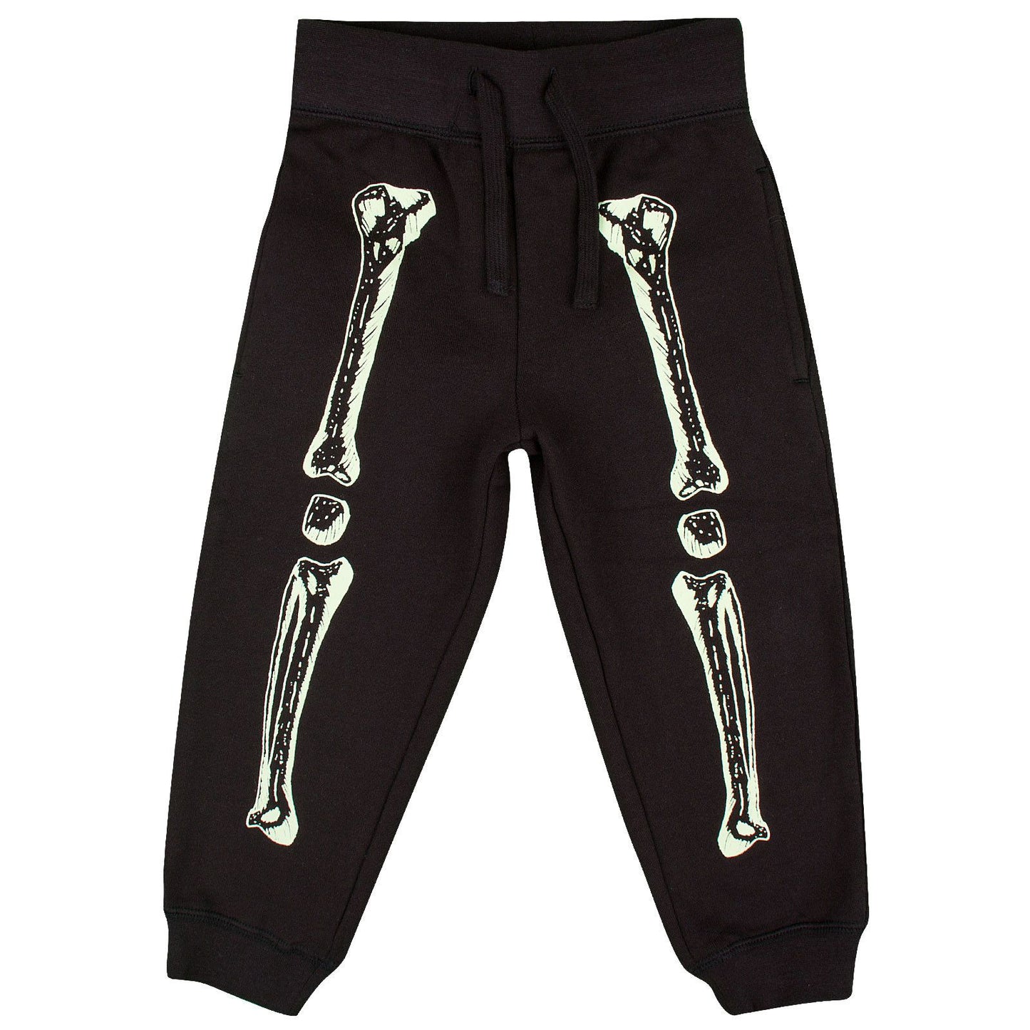 Zachary Boys Black Glow In The Dark Skeleton Printed Trousers