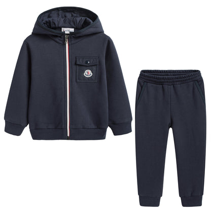 Baby Boys Navy Blue Logo Tracksuit