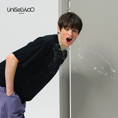 亲子款黑色三防短袖T恤