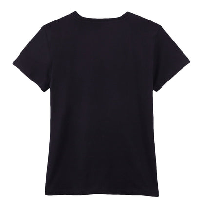 Boys Black Cotton Jersey T-Shirt With Black Brand Logo