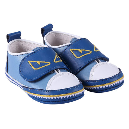 Baby Boys Blue 'Monster' Style Trainers