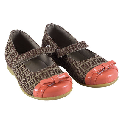 Girls Brown&Pink Shoes