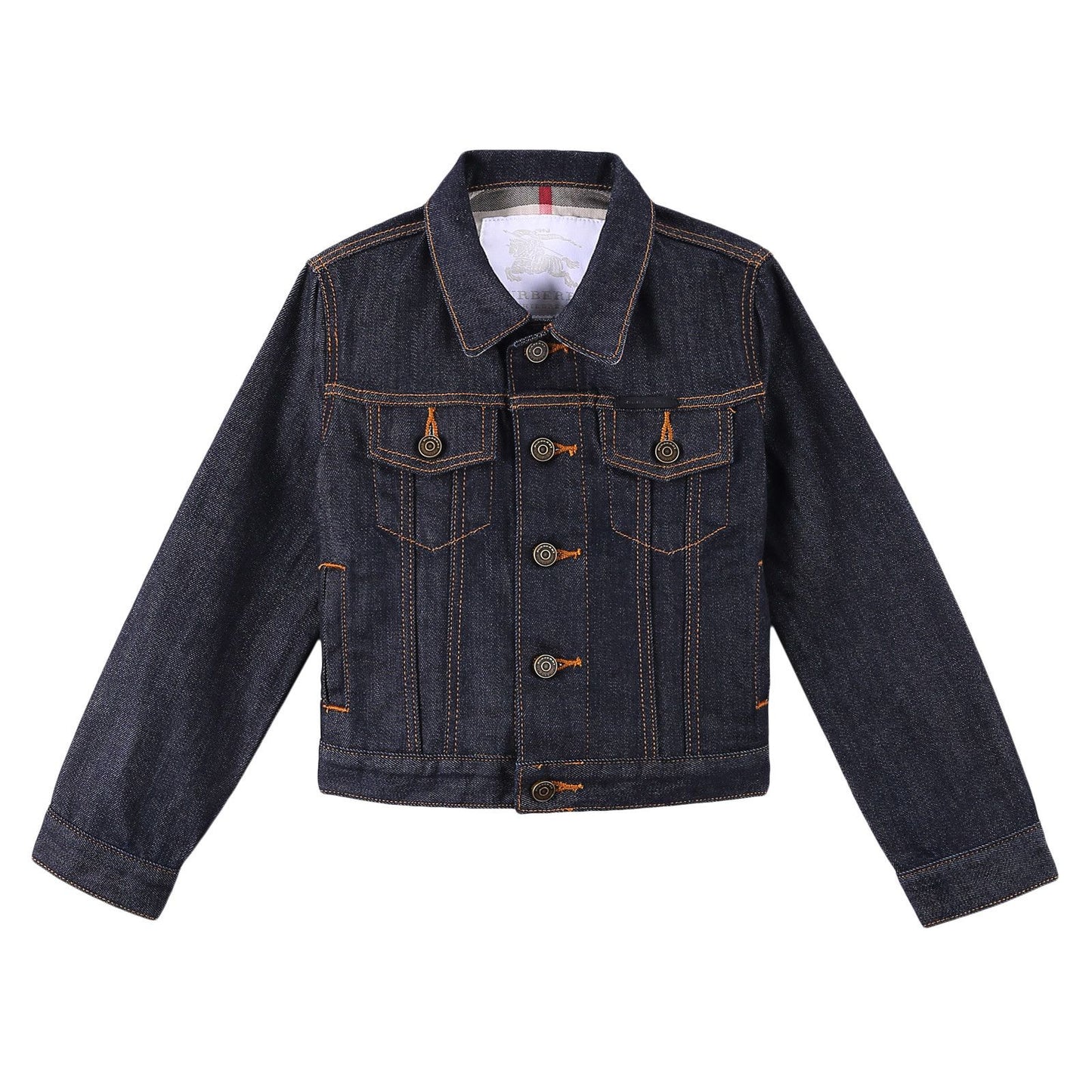 Boys Navy Blue Cotton Denim Jacket