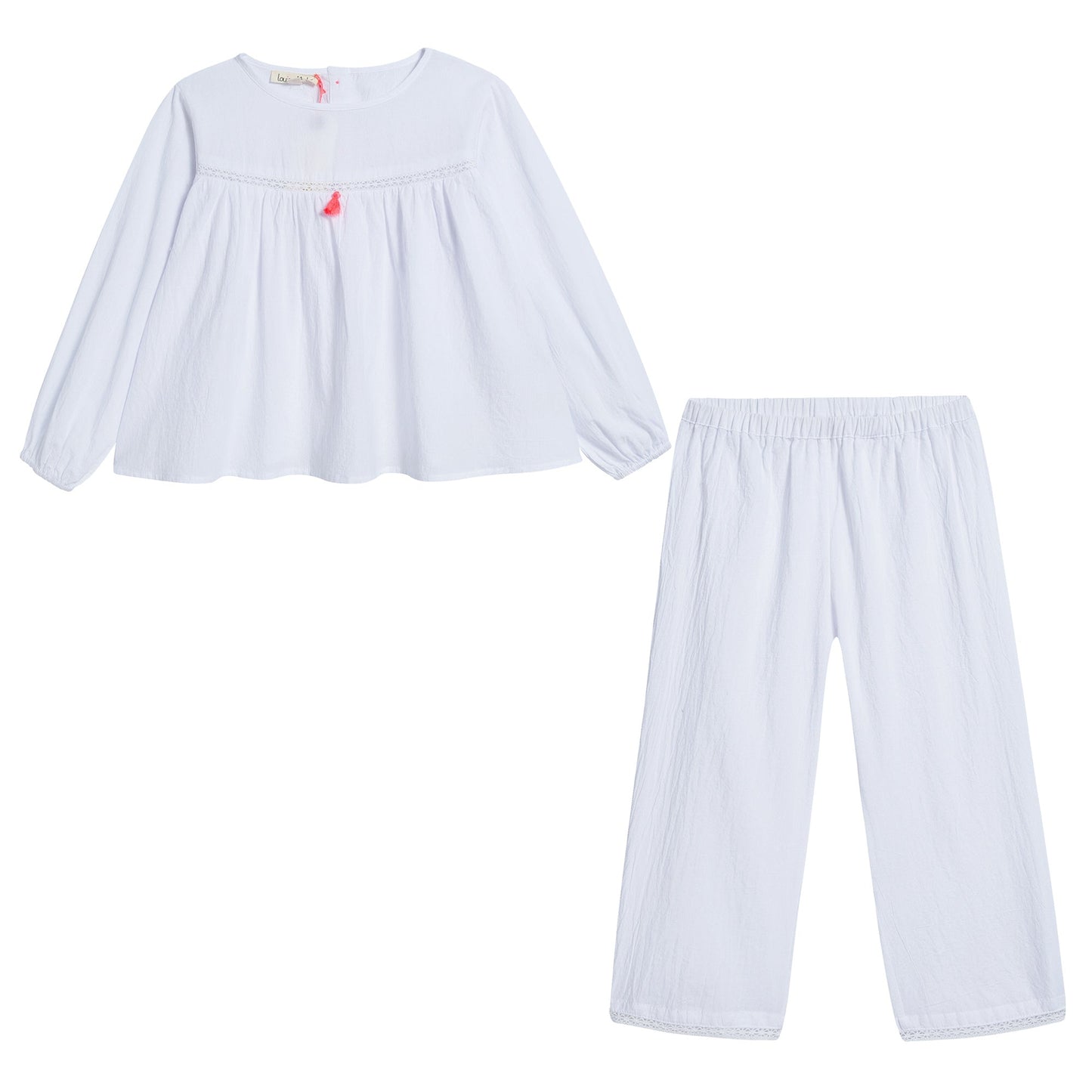 Girls White "Midnight" Pyjama