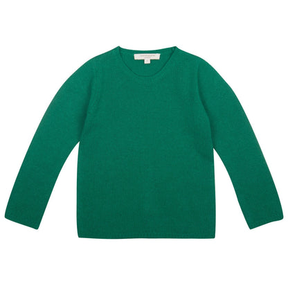 Boys Green Knitted Wool Greenwood Sweater