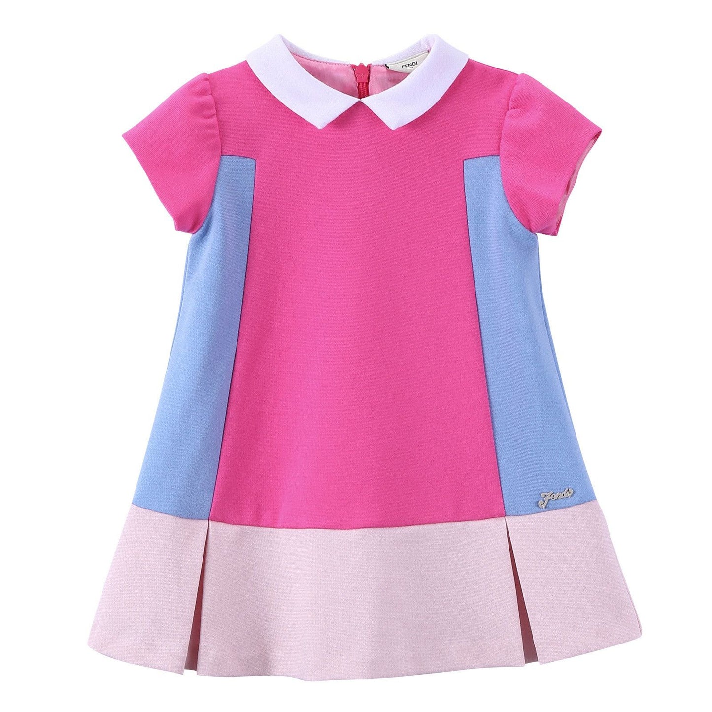 Baby Girls Multicolor Peter Pan Collar Dress