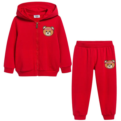Baby Girls Poppy Red Cotton Set