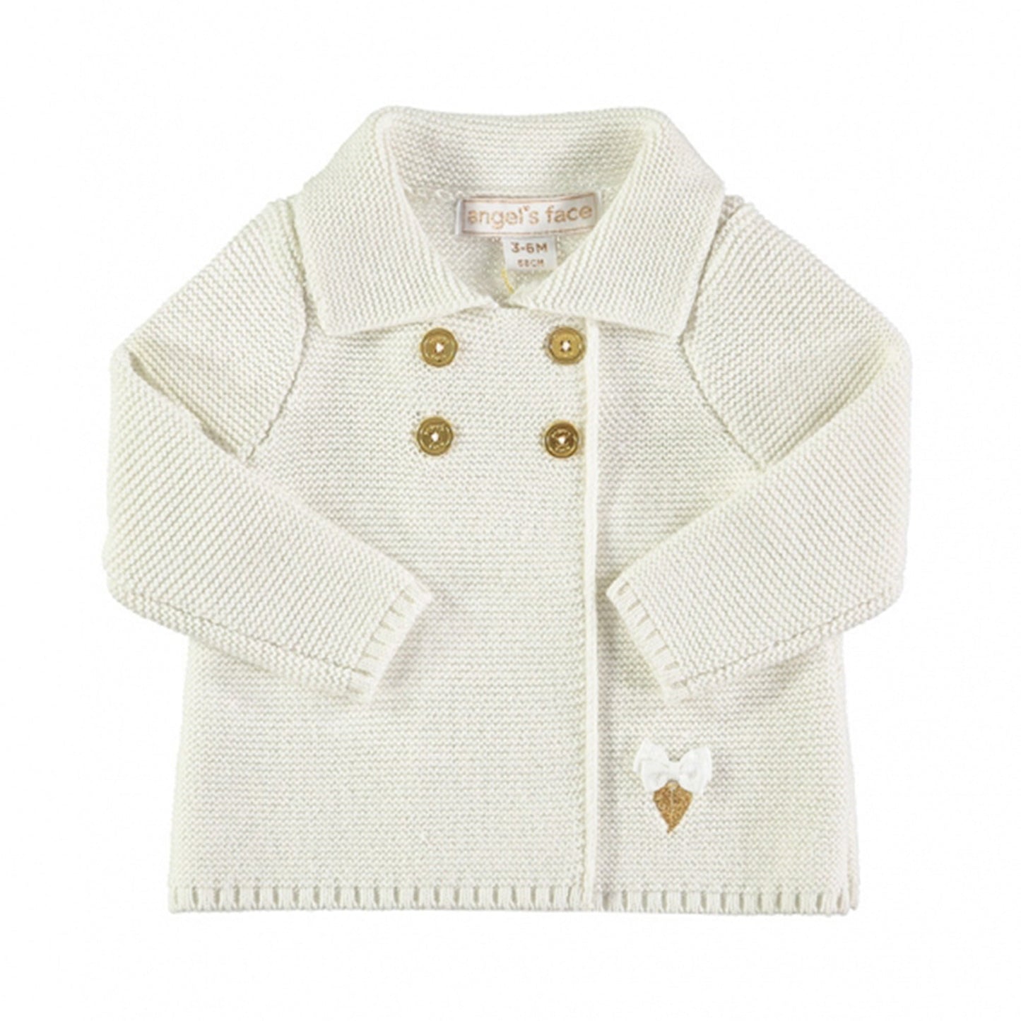 Baby White Cotton Cardigan