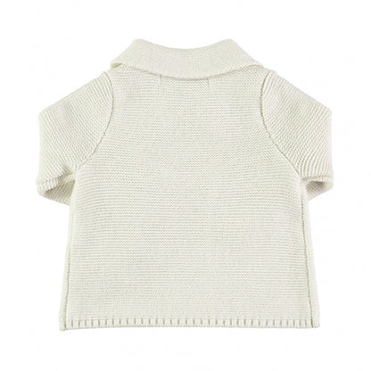 Baby White Cotton Cardigan