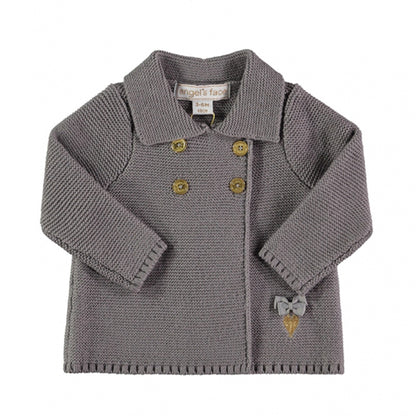 Baby Ash Grey Cotton Cardigan