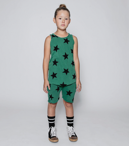 儿童绿色棉短裤