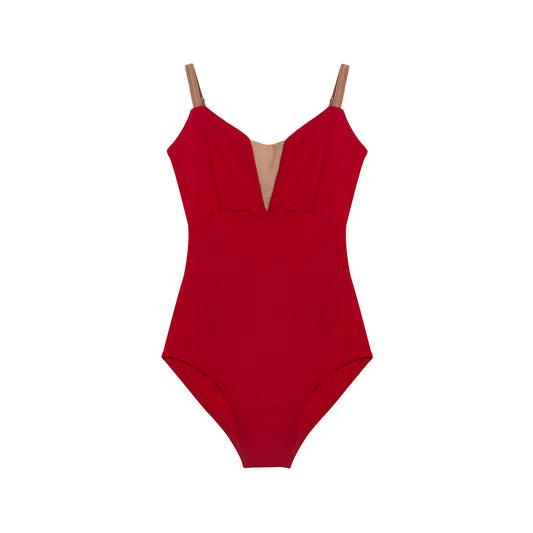 女童红色芭蕾舞连体衣(DAD1930M/red)