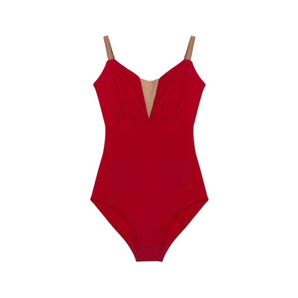 女童红色芭蕾舞连体衣(DAD1930M/red)