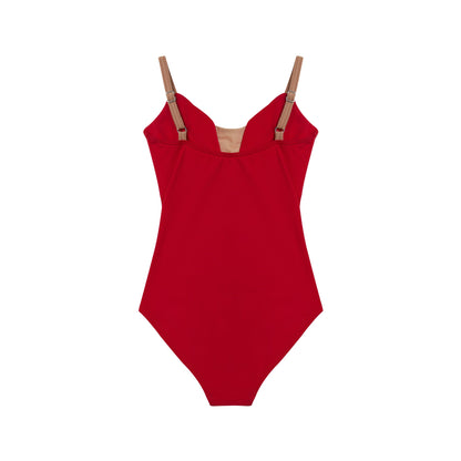 女童红色芭蕾舞连体衣(DAD1930M/red)