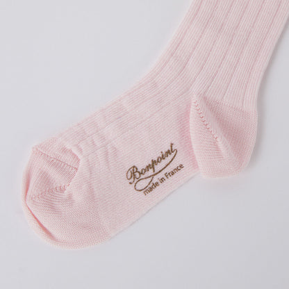 女童粉色Logo棉袜