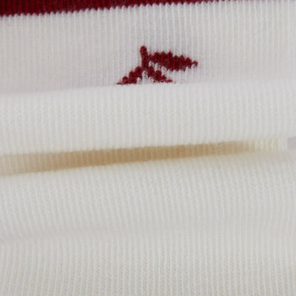 女童白色Logo棉袜