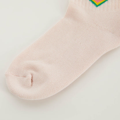 女童浅粉色棉袜