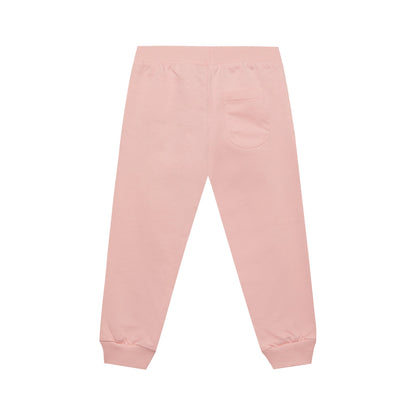 婴儿粉色棉长裤