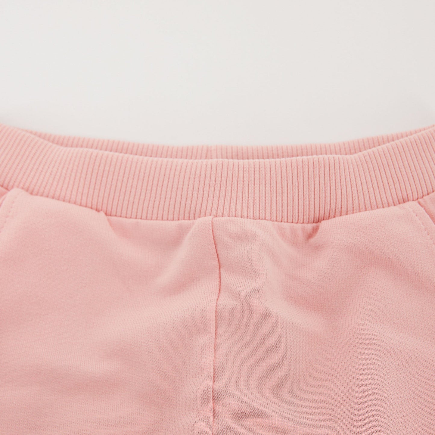 婴儿粉色棉长裤