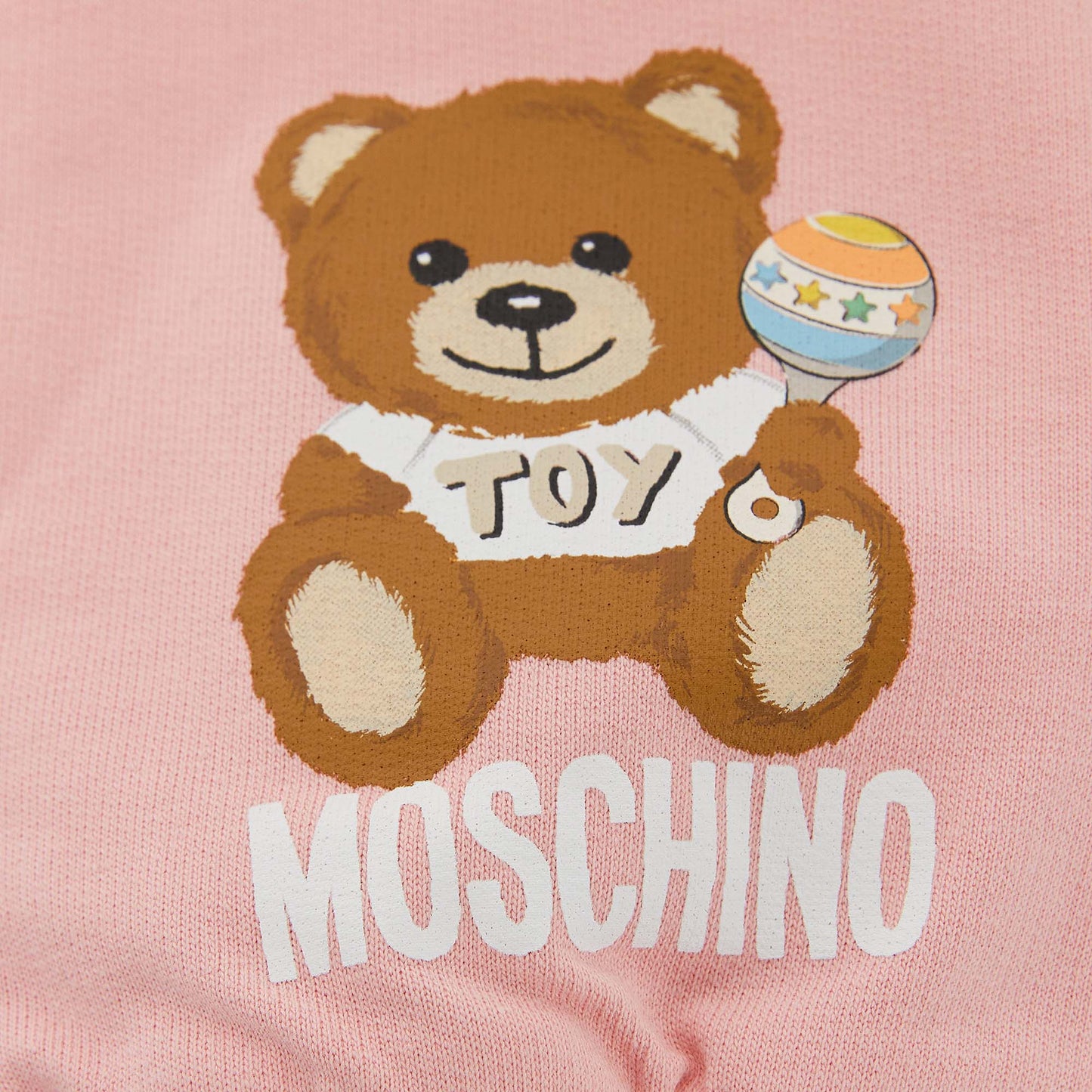 婴儿粉色棉长裤