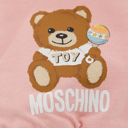 婴儿粉色棉长裤