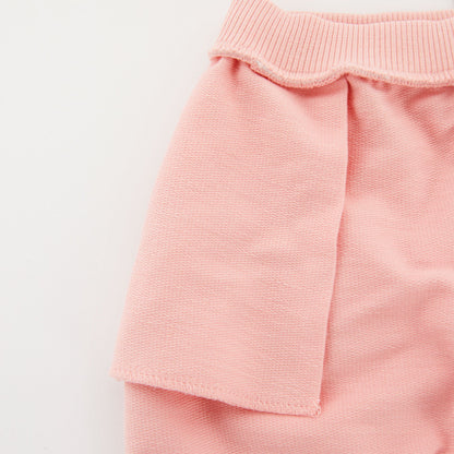 婴儿粉色棉长裤