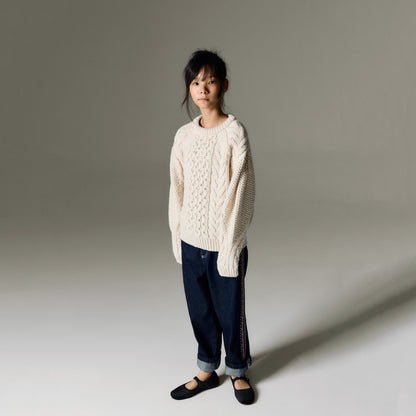 女童深蓝色牛仔裤