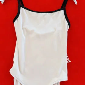 女童奶油白"Daniela/V-Buttermilk/V-Black"芭蕾舞连体衣