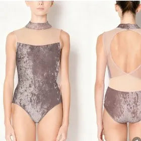 女士浅咖色"Camila-Mesh/CV-Phantom/N-Base/Mesh-Dolce"芭蕾舞连体衣