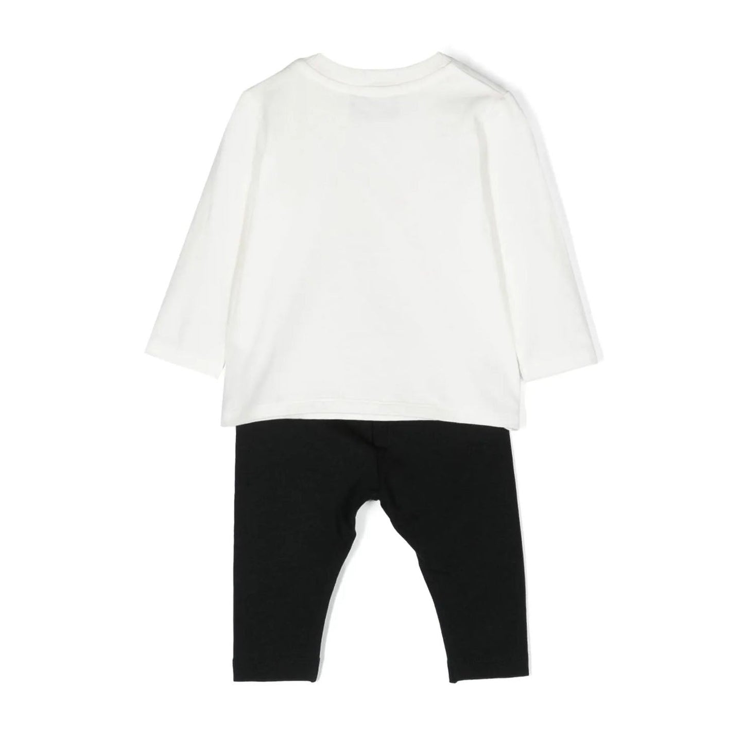 女婴白色印花棉套装