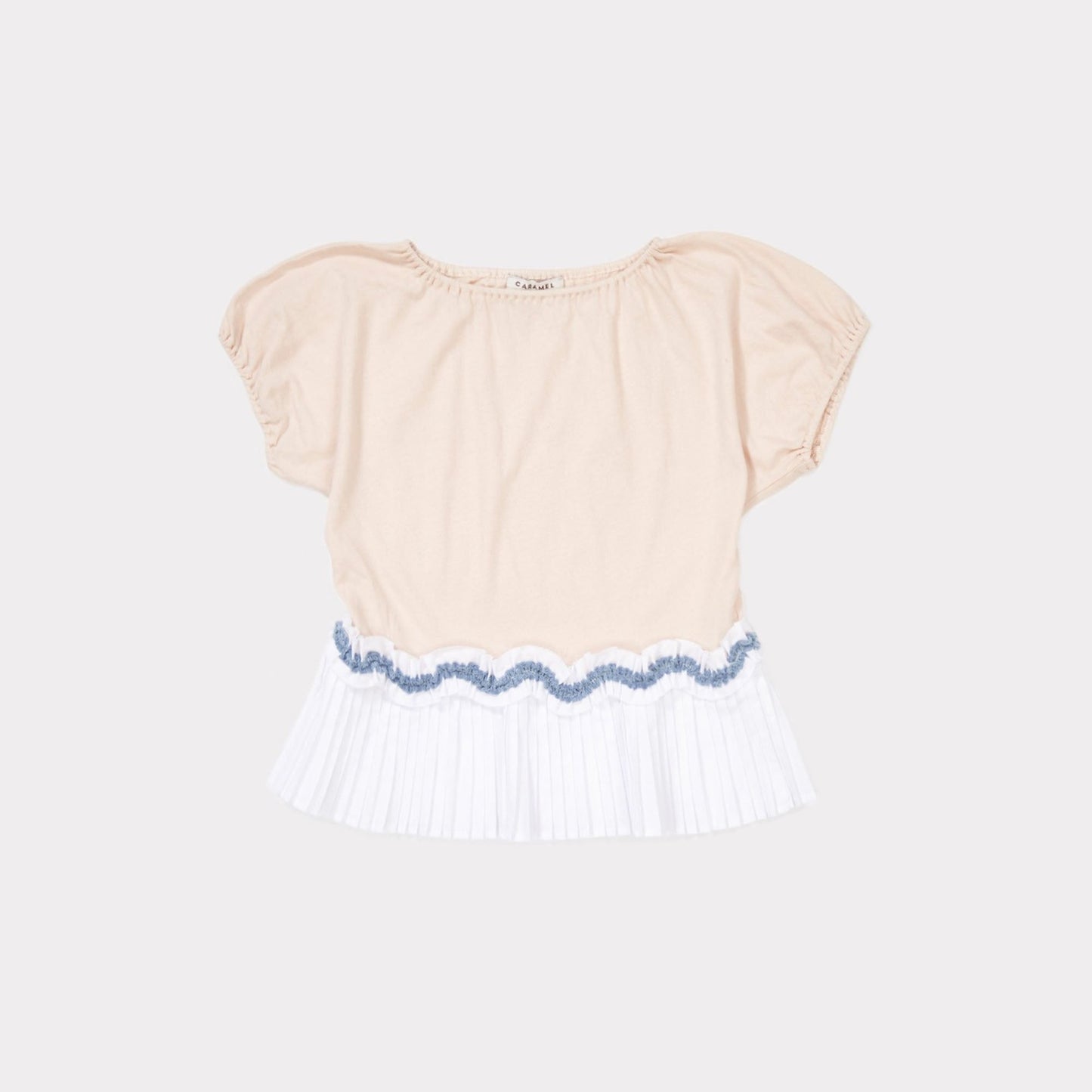 Girls Blush Pink Cotton Jersey T-shirt