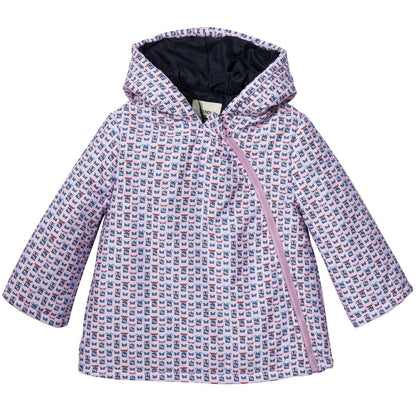 Baby Purple&Mulitcolors 'FF Monster' Printed Jacket