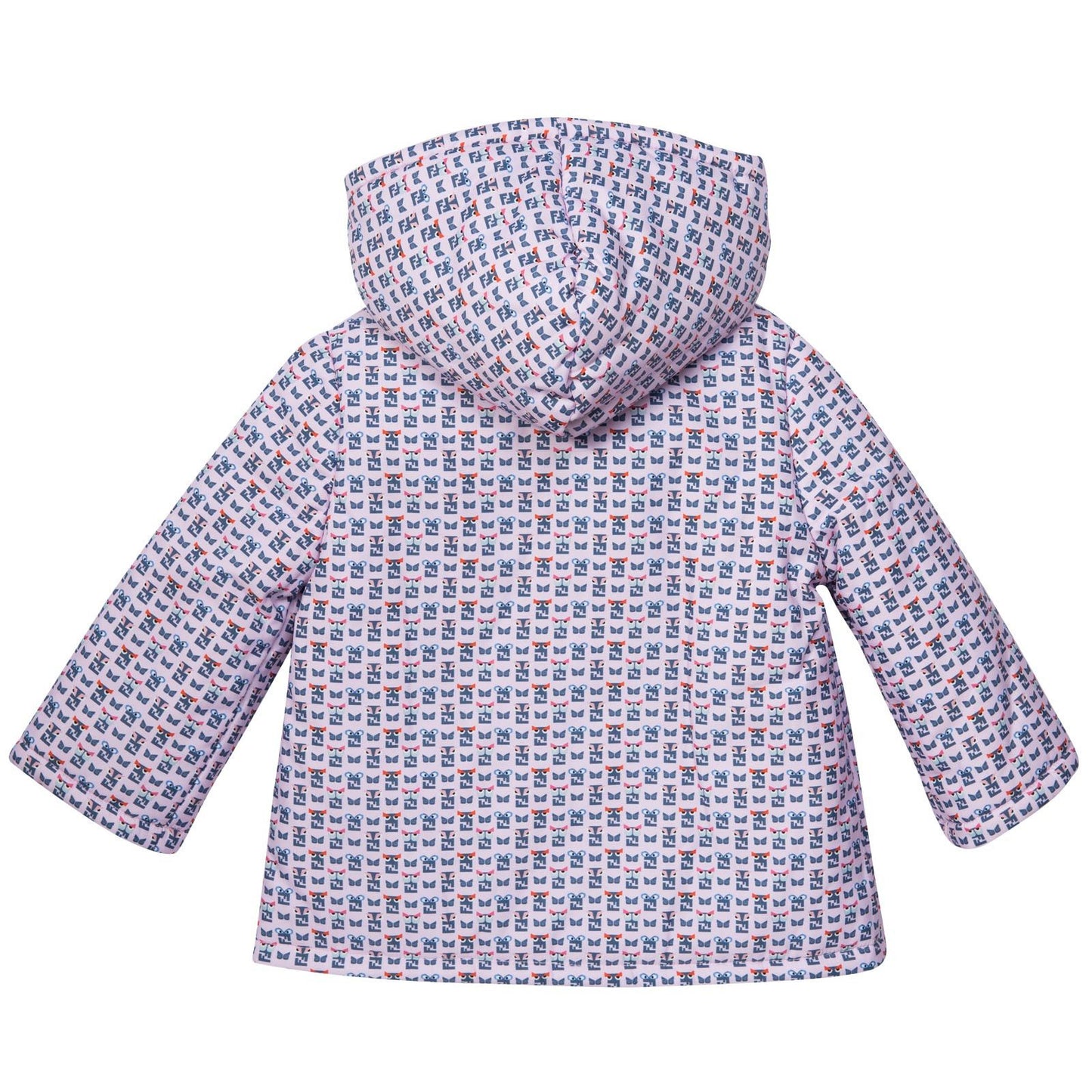 Baby Purple&Mulitcolors 'FF Monster' Printed Jacket