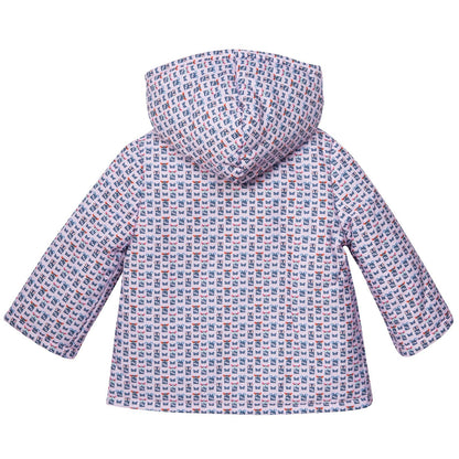 Baby Purple&Mulitcolors 'FF Monster' Printed Jacket