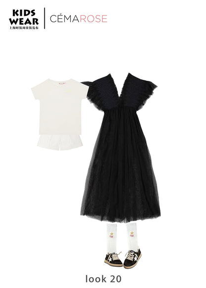 女童黑色连衣裙